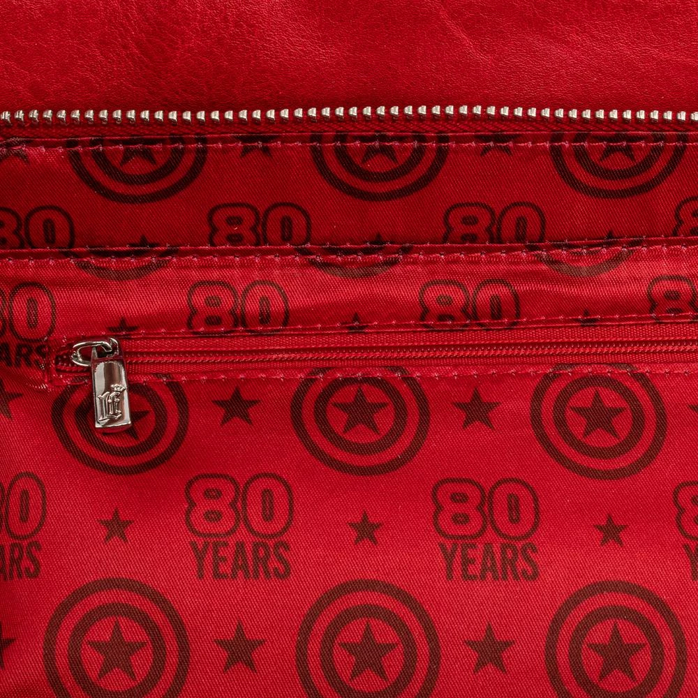 Loungefly Marvel Captain America 80TH Anniversary CrossBody 6 Loungefly Marvel Captain America 80TH Anniversary CrossBody