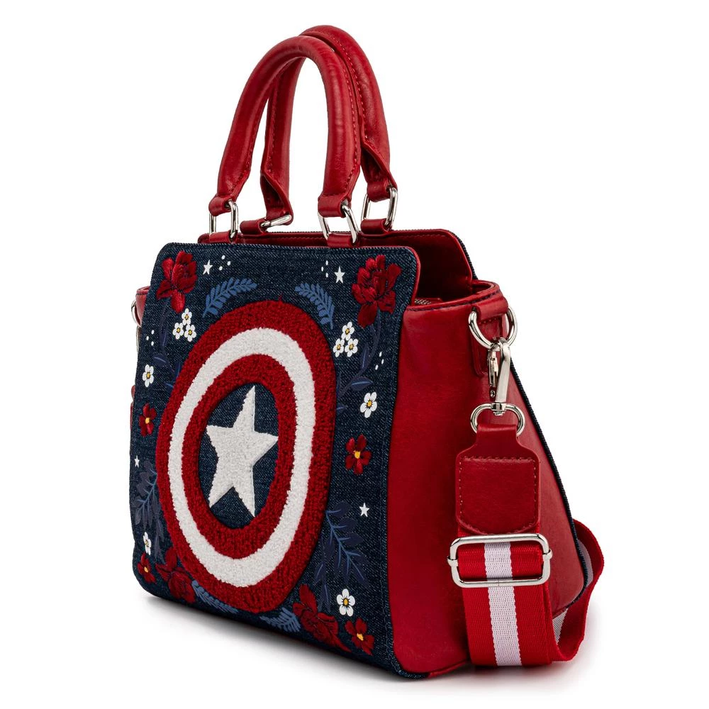 Loungefly Marvel Captain America 80TH Anniversary CrossBody 5 Loungefly Marvel Captain America 80TH Anniversary CrossBody