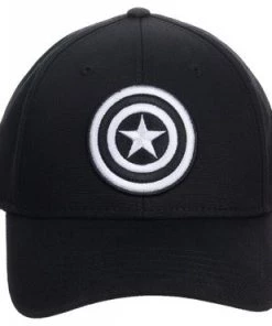 Bioworld Marvel Captain America Embroidered Symbol Flex Fitted Cap Hat