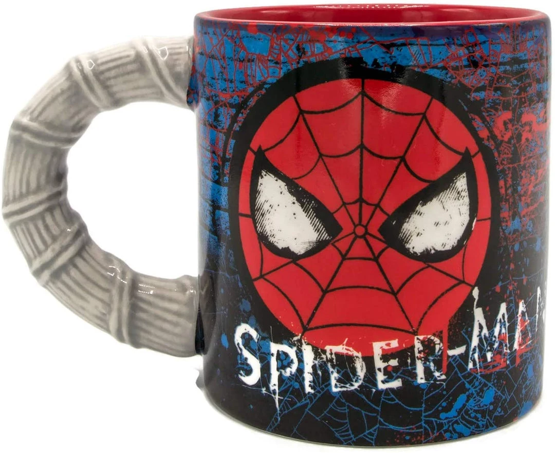 Silver Buffalo Marvel Comics Spiderman Brick Web Slinger With Sculpted Handle Ceramic Mug 20 Oz 3 Silver Buffalo Marvel Comics Spiderman Brick Web Slinger With Sculpted Handle Ceramic Mug 20 Oz