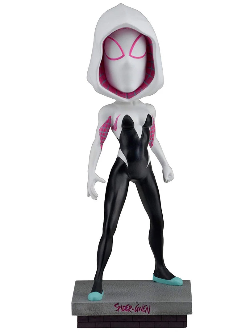 NECA Marvel Head Knocker Spider Gwen Classic Masked Figure 3 NECA Marvel Head Knocker Spider Gwen Classic Masked Figure