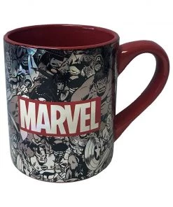 Silver Buffalo Marvel Laser Print 14oz Ceramic Mug Standard