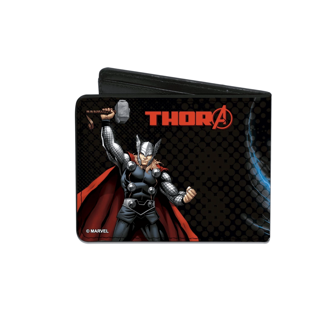 Buckle-Down Men's Marvel Thor Billfold Wallet, Black 4 Buckle-Down Men's Marvel Thor Billfold Wallet, Black