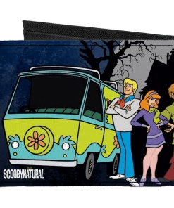 Buckle-Down Movies Scooby Doo Supernatural Scoobynatural 8-Character Group Pose Canvas Men's Wallet