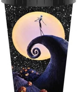 Silver Buffalo NBC- Movie Poster 16oz Double Wall Plastic Travel Glitter Mug