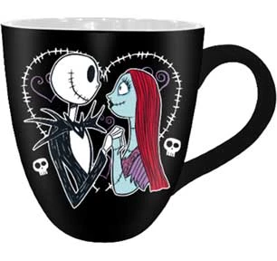 Silver Buffalo Disney Nightmare Before Christmas Jack Sally Heart 18oz Ceramic Mug 3 Silver Buffalo Disney Nightmare Before Christmas Jack Sally Heart 18oz Ceramic Mug