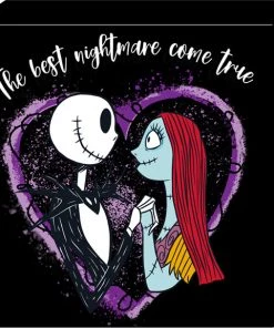 Silver Buffalo NBC: Jack Sally Nightmare 6in X 6in X 1.5in Box Wall Sign The Nightmare Before Christmas