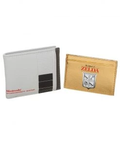 Bioworld Nintendo 2 In 1 Bifold Wallet With Legend Of Zelda Game Cartridge Card Holder