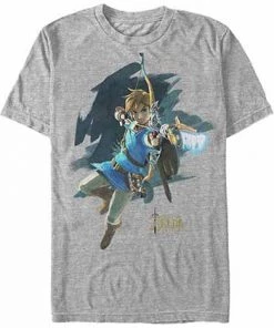 FifthSun Legend Of Zelda Breath Of The Wild Link Archer Jump Shot C1 T-Shirt