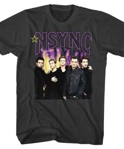 American Classics NSYNC- This Concert Ins Fire- Smoke Adult T-shirt Music