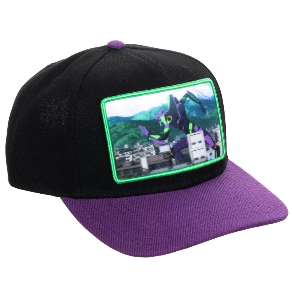 Bioworld Anime Neon Genesis Evangelion Sublimated Patch Pre-Curved Snapback 5 Bioworld Anime Neon Genesis Evangelion Sublimated Patch Pre-Curved Snapback