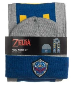 Bioworld The Legend Of Zelda Nintendo Legend Of Zelda Beanie & Scarf Combo