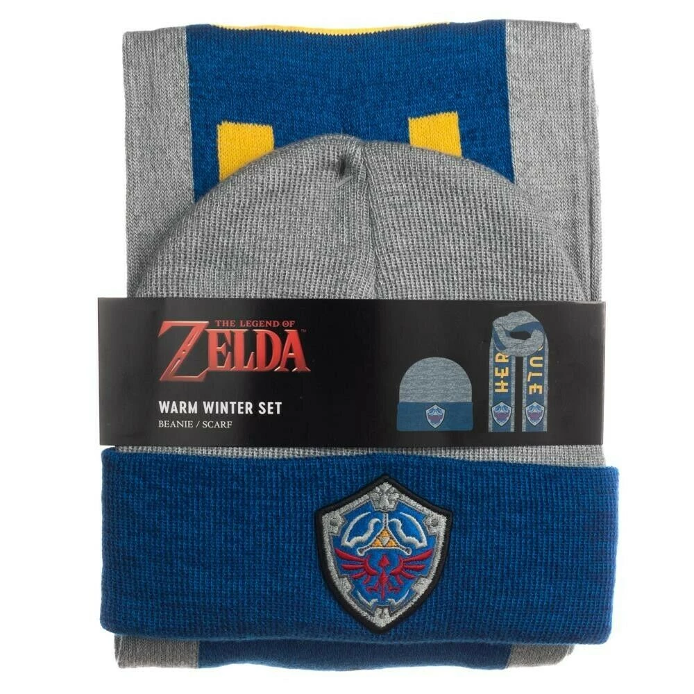 Bioworld The Legend Of Zelda Nintendo Legend Of Zelda Beanie & Scarf Combo 3 Bioworld The Legend Of Zelda Nintendo Legend Of Zelda Beanie & Scarf Combo