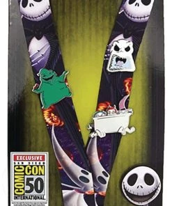 Monogram Disney Night Before Christmas Con Exclusive Lanyard W/3pc Pin Set