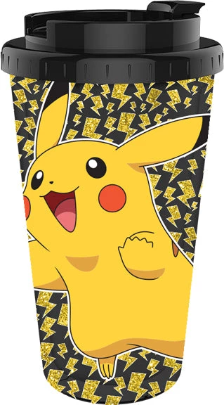 Silver Buffalo Pokemon Happy Pikachu Plastic Travel Cup 3 Silver Buffalo Pokemon Happy Pikachu Plastic Travel Cup