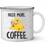 Silver Buffalo Anime Pokemon Pikachu Need More Coffee 20oz Ceramic Camper Mug