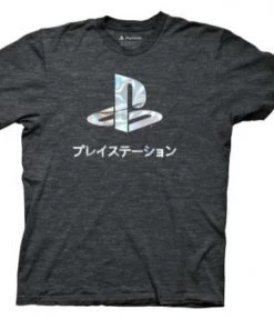 Ripple Junction Video Games Playstation Logo Foil Adult T-shirt