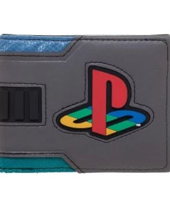 Bioworld Men's Playstation Logo Bifold Wallet Wallets