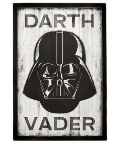 Open Road Brands Star Wars Rustic Vader Wooden Wall Art