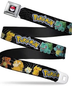 Buckle-Down Pokemon Characters Seat Belt Buckle Belt Anime