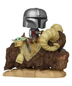 Funko POP! Deluxe: Star Wars: The Mandalorian - The Mandalorian With The Child On A Bantha