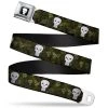 Buckle-Down Marvel Comics Punisher Logo Camo Seat Belt Buckle Belt