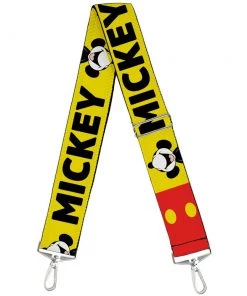 Buckle-Down Mickey Mouse - Mickey Smiling Up Pose Flip Buttons Purse Strap