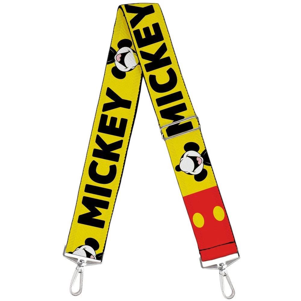 Buckle-Down Mickey Mouse - Mickey Smiling Up Pose Flip Buttons Purse Strap 3 Buckle-Down Mickey Mouse - Mickey Smiling Up Pose Flip Buttons Purse Strap