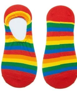 Bioworld Rainbow Striped LGTB Pride 2 Pack Set Ankle Socks