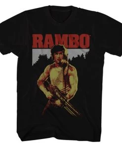 American Classics Rambo Movies Rambo Adult Short Sleeve T Shirt