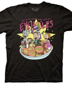 Ripple Junction Rick And Morty Eyeholes Japanese Graphic Crew T-shirts