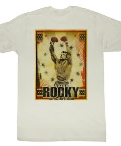 American Classics Rocky Classic Victory Pose The American Champ Tee Adult Fitted T-shirt Movies
