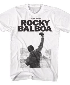 American Classics Rocky Classic Victory Pose The American Champ Tee Adult Fitted T-shirt Movies