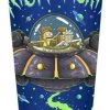 Silver Buffalo Rick & Morty Spaceship Googus 16oz Double Wall Plastic Travel Mug
