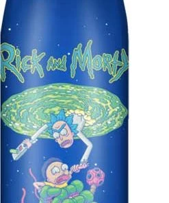 Silver Buffalo Rick & Morty Portal Grab 28oz Tritan Water Bottle W/Screw Lid