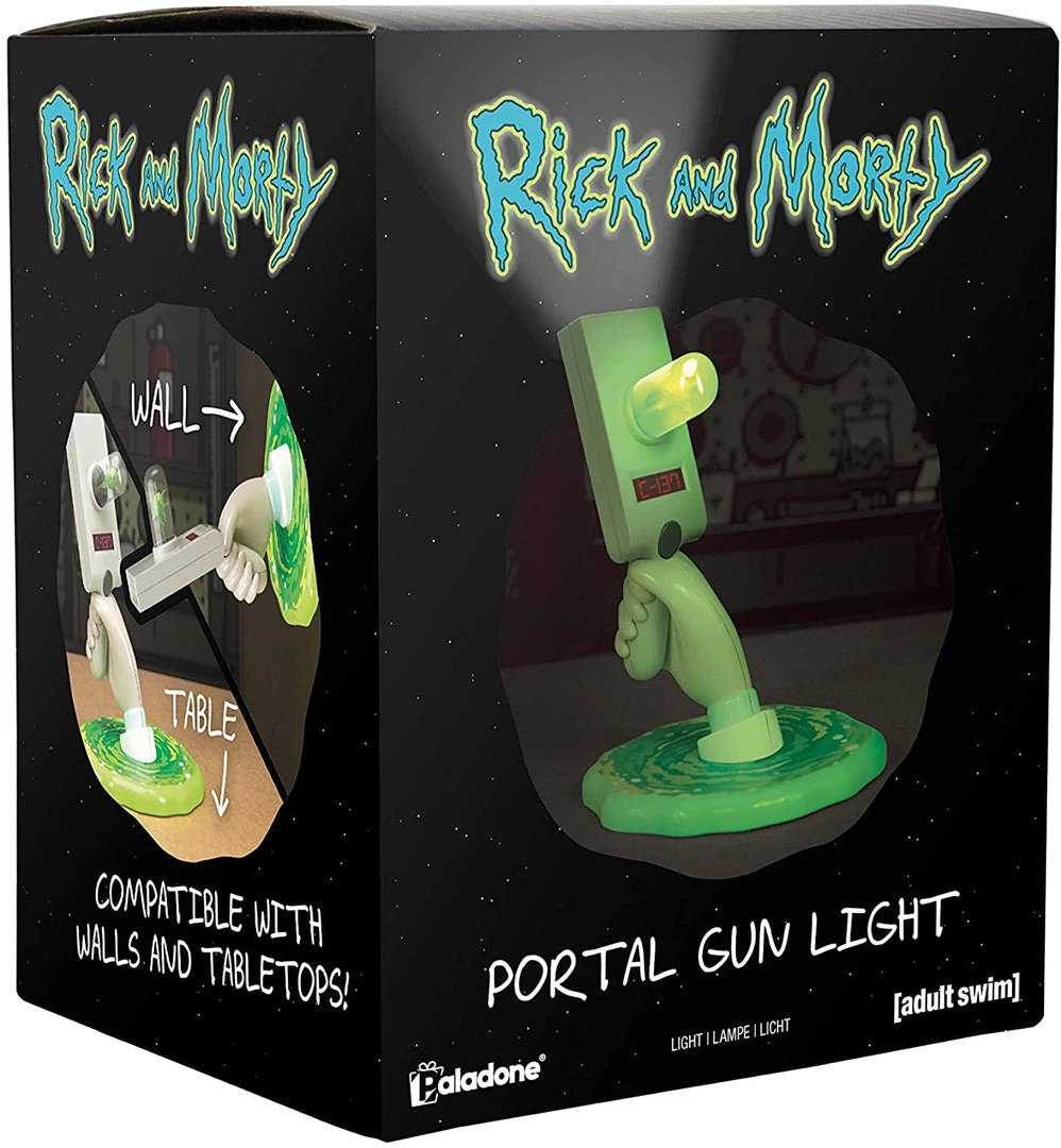 Paladone Rick And Morty Portal Gun Tabletop Or Wall Light 3 Paladone Rick And Morty Portal Gun Tabletop Or Wall Light
