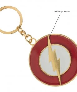 Bioworld DC Comics Flash Rotating Symbol Keychain