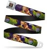 Buckle-Down Scooby Doo - Scooby & Shaggy Hugging Seatbelt Buckle Belt