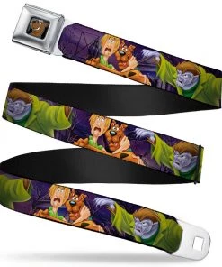 Buckle-Down Scooby Doo - Scooby & Shaggy Hugging Seatbelt Buckle Belt