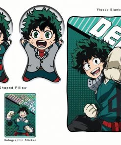 Surreal Entertainment My Hero Academia Deku Pillow & Throw Blanket Set Anime