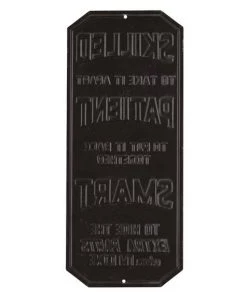 Open Road Brands Skilled Patient Embossed Tin Sign Home Decor & Posters