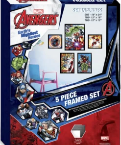 Pyramid America Marvel AVENGERS 5 PIECE FRAMED SET