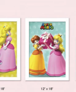 Pyramid America SUPER MARIO - PRINCESS PEACH 5 PIECE FRAMED SET