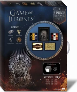 Pyramid America TV Series GAME OF THRONES 5 PIECE FRAMED SET