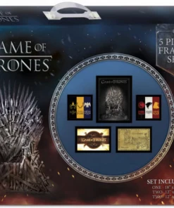 Pyramid America TV Series GAME OF THRONES 5 PIECE FRAMED SET
