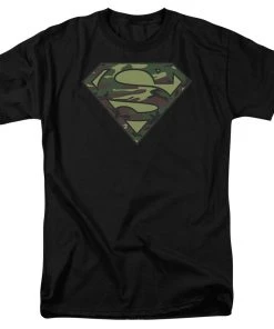 Trevco DC Comics Superman Camo Logo Adult Short Sleeve T-Shirt
