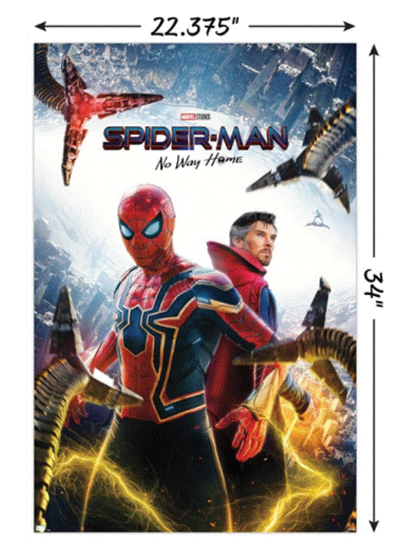 Trends International Doctor Strange Marvel Spider-Man: No Way Home - Key Art Poster 4 Trends International Doctor Strange Marvel Spider-Man: No Way Home - Key Art Poster