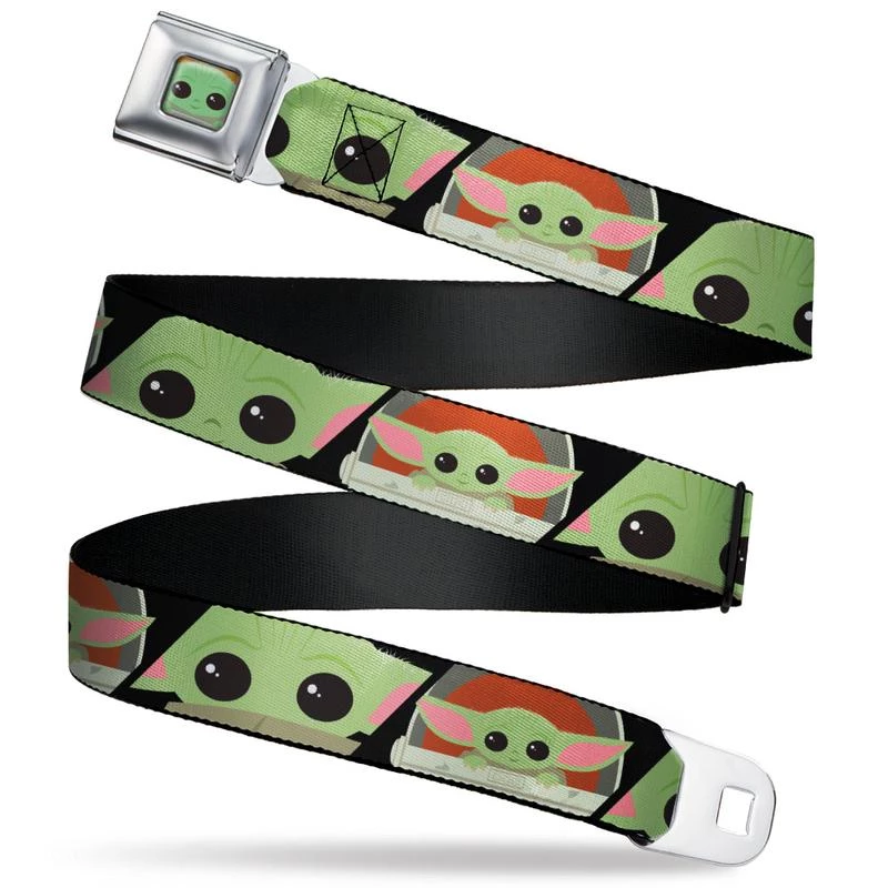 Buckle-Down Star Wars The Child Face Close-Up Full Color Seatbelt Belt 3 Buckle-Down Star Wars The Child Face Close-Up Full Color Seatbelt Belt