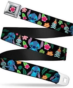 Buckle-Down Disney Buckle Down Seatbelt Belt Lilo & Stitch Hibiscus Flower Full ADULTS Belt