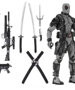 NECA Marvel Classics X-Force Deadpool 1/4 Scale Action Figure
